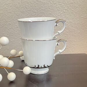 Vintage Set of 2 Style House Fine China EMBASSY Coffee Tea Cups Japan Made